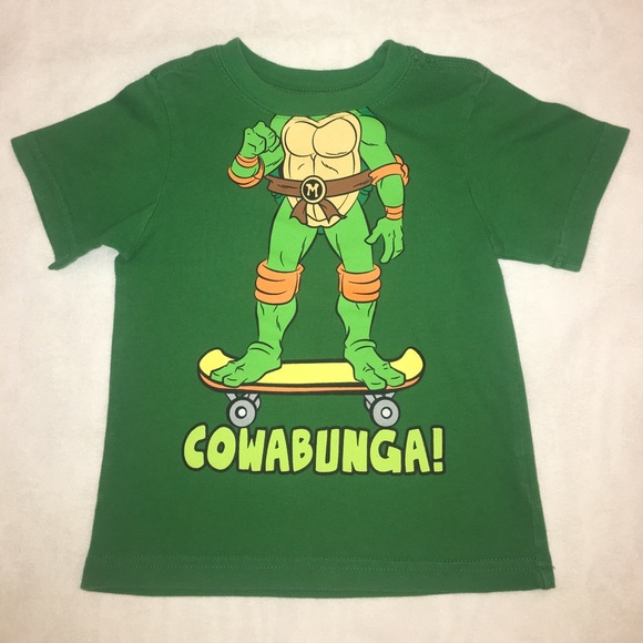 NICKELODEON TMNT Michelangelo Orange Turtle 2T - Picture 4 of 6